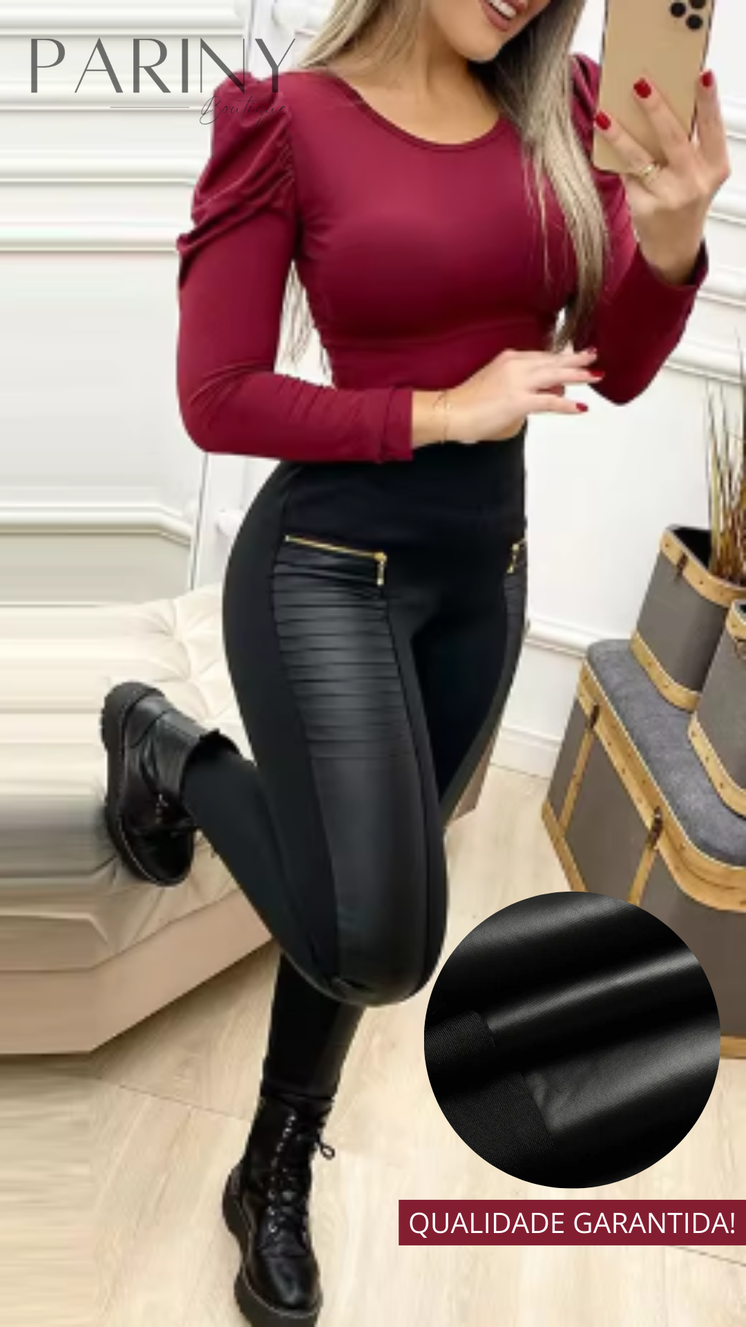 [LANÇAMENTO] Calça Legging Pariny - Realce seu corpo, Tecido Suave e Ótima Modelagem / FRETE GRÁTIS