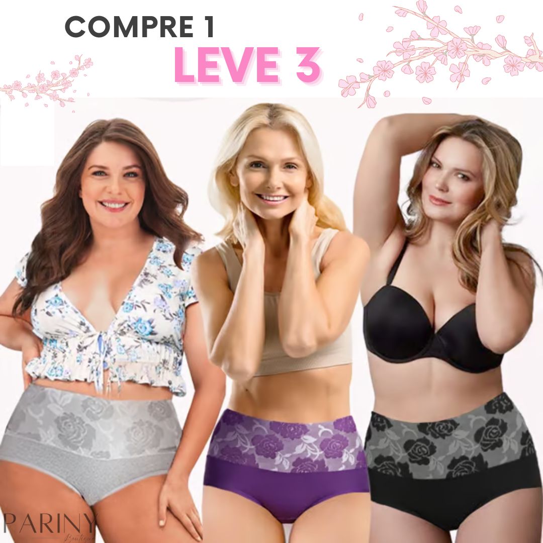 [COMPRE 1 LEVE 3] Calcinhas Allegra / Feita para peles sensíveis, alérgicas e delicadas / Com tecnoligia Modeladora e Antiodor - FRETE GRÁTIS