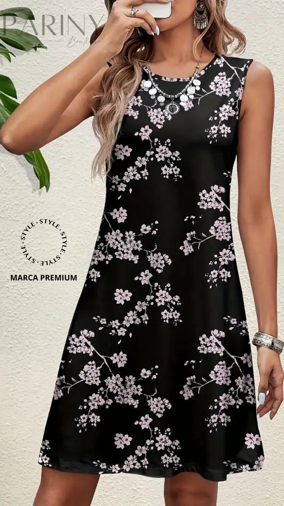 [POUCAS UNIDADES] Vestido Style® - Tecido Leve em Linho com poliester! Ótimo caimento no corpo. Com brindes - FRETE GRÁTIS