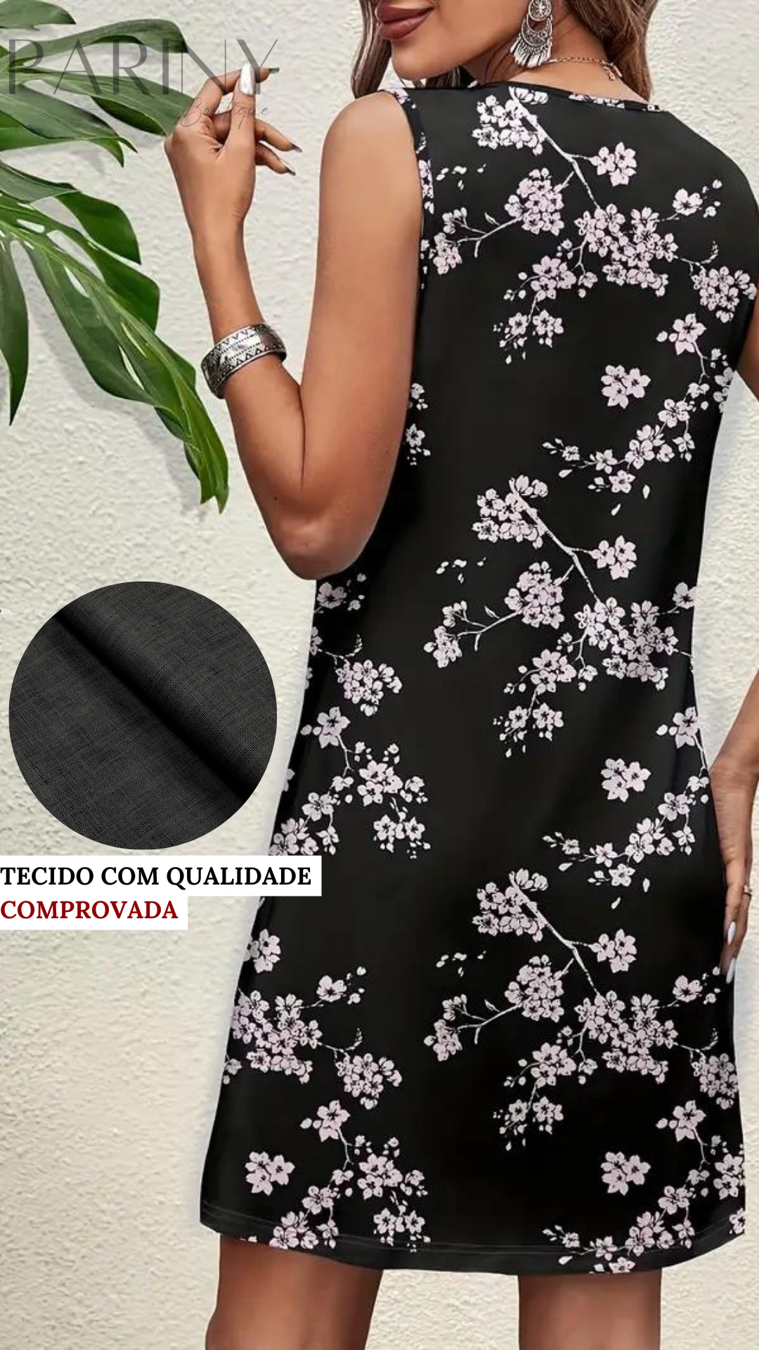 [POUCAS UNIDADES] Vestido Style® - Tecido Leve em Linho com poliester! Ótimo caimento no corpo. Com brindes - FRETE GRÁTIS